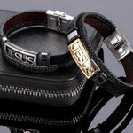 WWJD JESUS Multi-Layer Leather BraceletBracelet