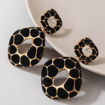 Cool Stuff Personality Square Leopard Print EarringsEarrings