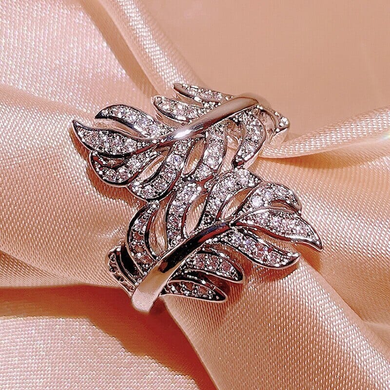 Princess Feather Design Ring - 925 Sterling SilverRing