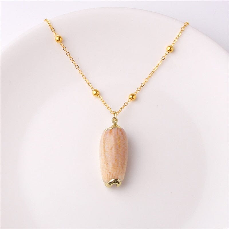 Boho Shell Necklace Sea Shell Chain Pendant NecklaceNecklace