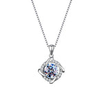 Princess Lab Grown Diamond Necklace - 925 Sterling SilverNecklaceSilver