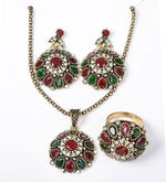 Vintage Rhinestone Bridal Bohemian Jewelry SetJewelry Set
