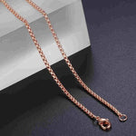 2mm Round Box Chain NecklacesNecklace18inch 45cmRose Gold