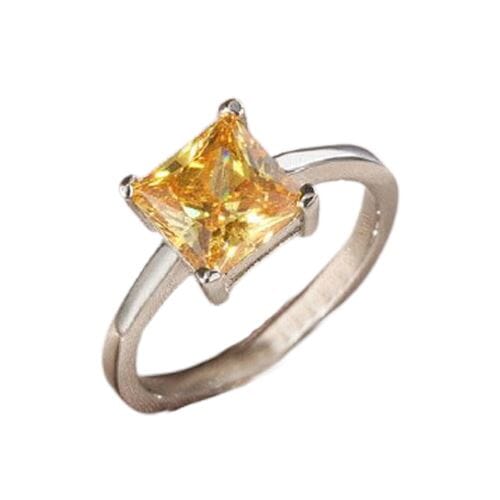 Classic Style Citrine Ring - 925 Sterling SilverRing6