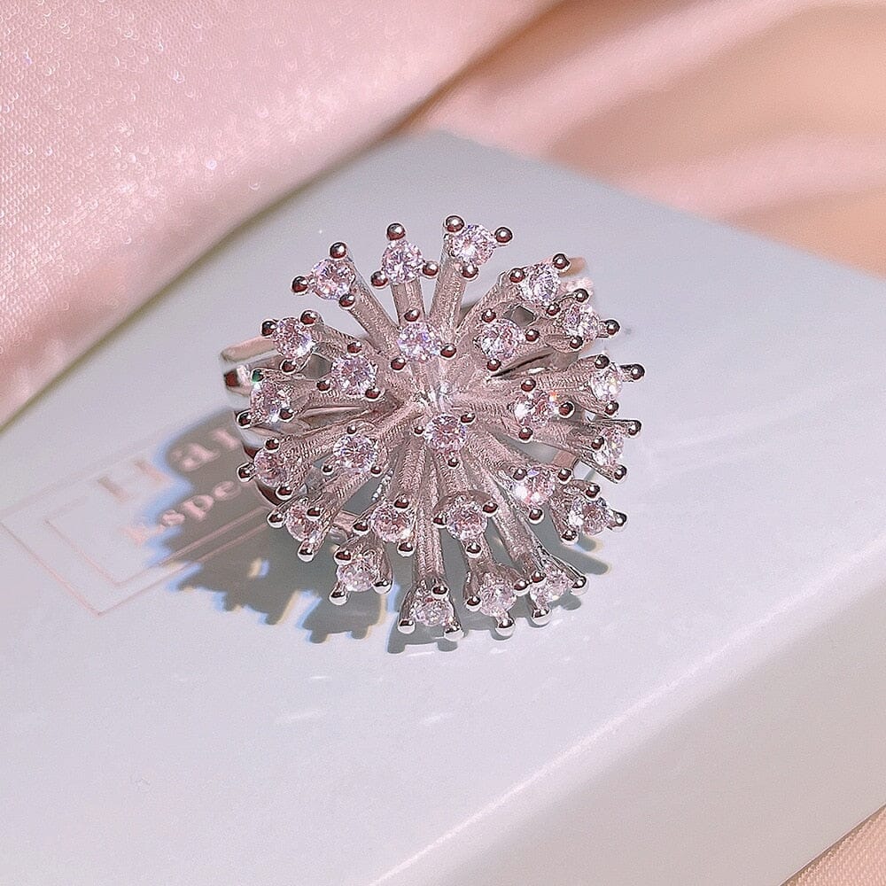 Light Luxury Hollow Snowflake Ring - 925 Sterling SilverRing