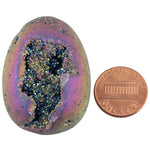 Titanium Coated GeodeRaw Stone