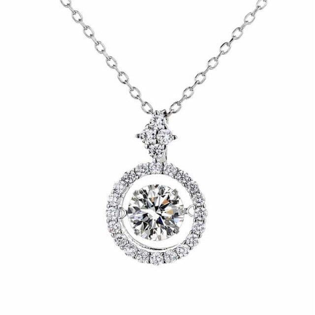 Trendy Moissanite Diamond Necklace - 925 Sterling SilverNecklace1 CT
