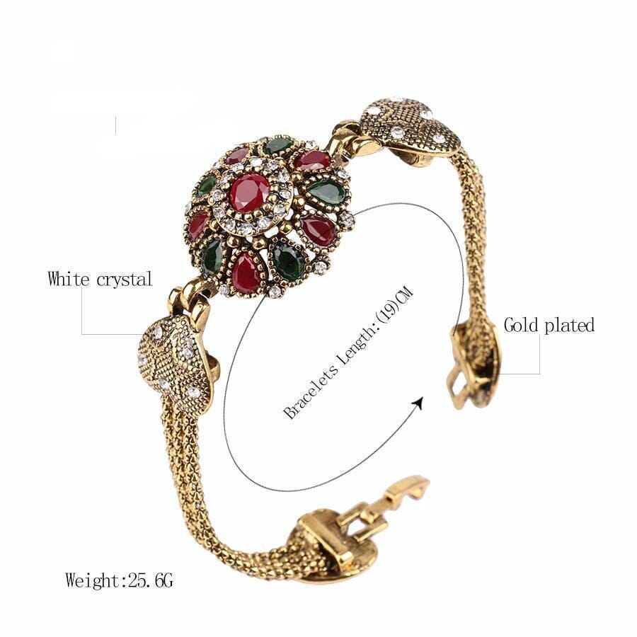 Vintage Rhinestone Bridal Bohemian Jewelry SetJewelry Set