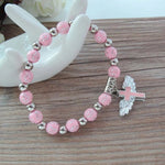 Exquisite Angel Cross Rosary WWJD Beads BraceletsBracelet