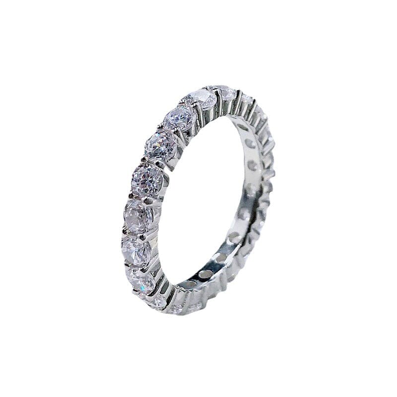Dazzling Romantic Diamond Ring - 925 Sterling SilverRing8