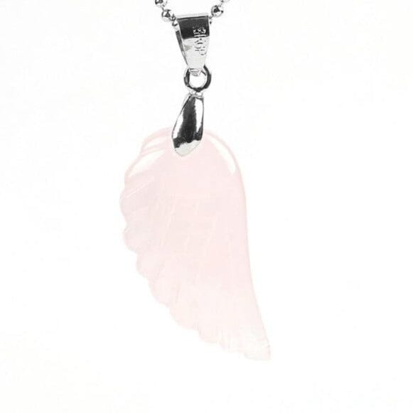 Guardian Angel Wing Necklaces & PendantsNecklaceRose Quartz Necklace