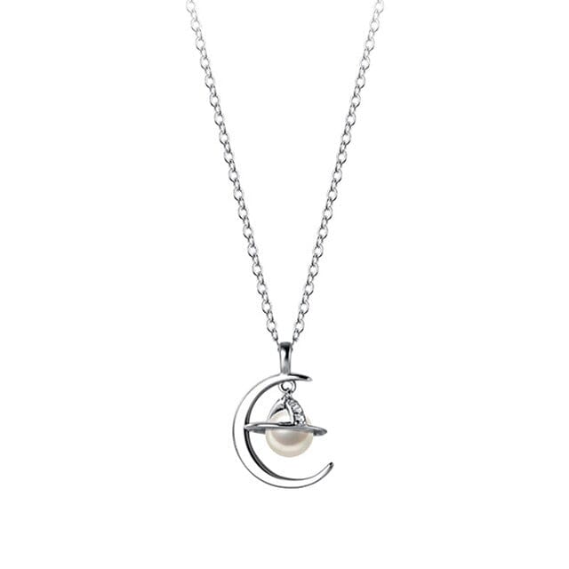 Synthesis Pearl Universe Necklace - 925 Sterling SilverNecklaceSilver