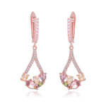 Compact And Exquisite Drop-Shaped Crystal EarringsEarrings