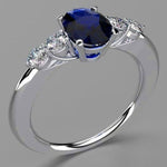 Princess Love Sapphire Ring - 925 Sterling SilverRing6Blue