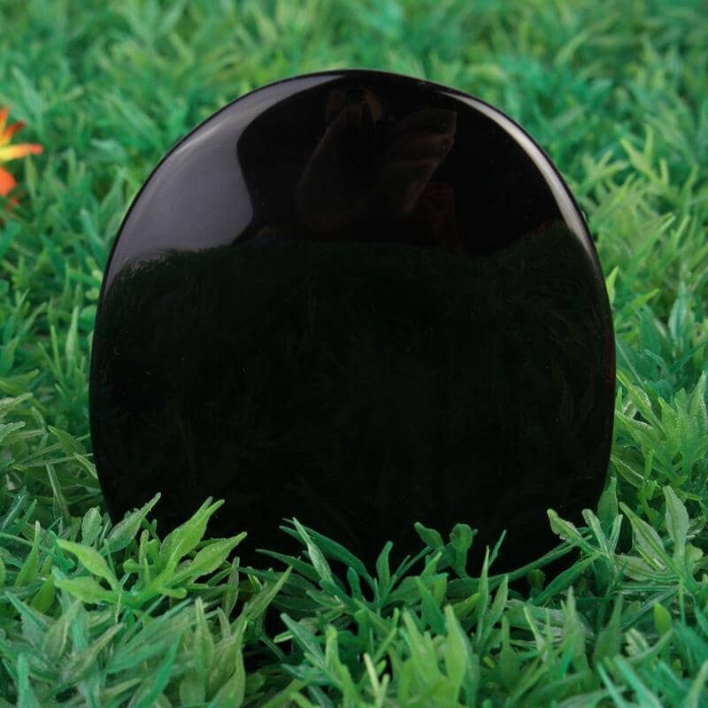 Black Obsidian Scrying MirrorRaw Stone