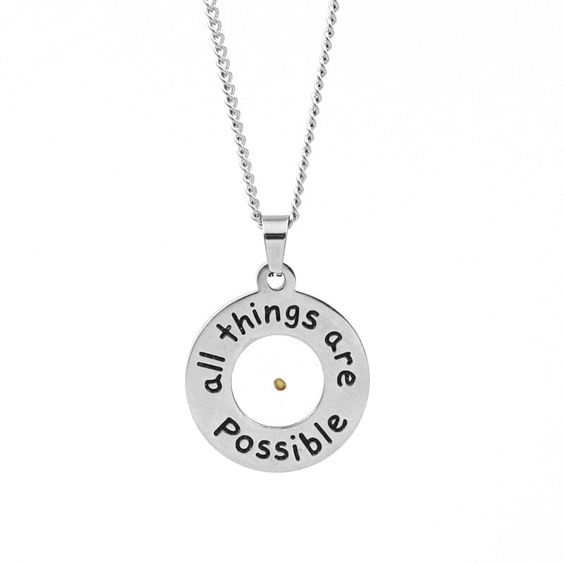 WWJD All Things Are Possible Mustard Seed NecklaceNecklace