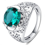 Lovely Topaz Gemstone Ring - 925 Sterling SilverRing6Green