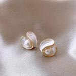 Design Sense Exquisite Enamel Pearl EarringsEarrings