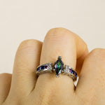Party Jewelry Fire Mystic Topaz Ring - 925 Sterling SilverRing6colorful