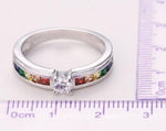 925 Sterling Silver Rainbow Promise RingRing