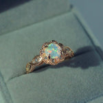 Elegant Rainbow Opal RingRing