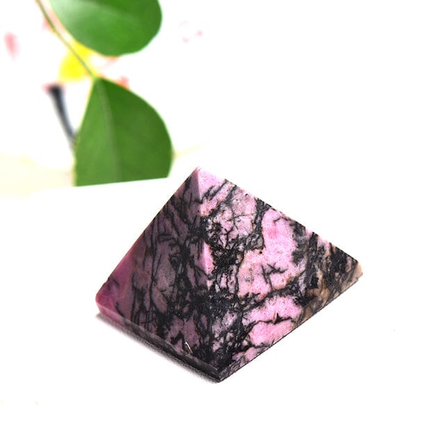 Natural Pyramid GemstonesRaw Stonerosy quartz