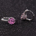 Luxury Flower Charm Assorted Crystals Ear Stud EarringsEarrings