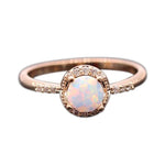 Champagne Gold White Fire Opal RingRing