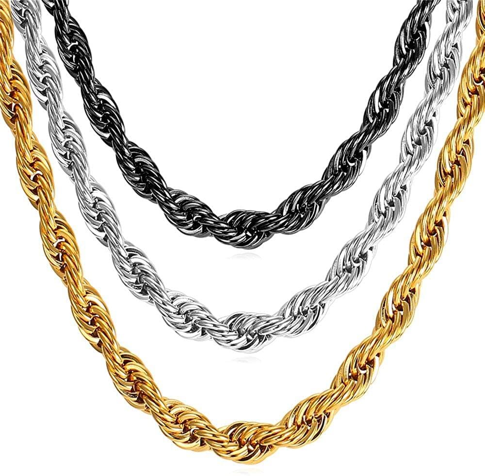 Twisted Rope Chain Necklace – AtPerry's Healing Crystals