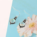 Ethnic Rainbow Moonstone Drop EarringsEarrings