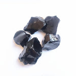 1 Piece Natural Raw Black Obsidian Quartz StoneRaw Stone