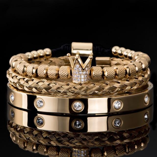Luxury Royal Charm Bracelet SetBraceletGold Set - Crystals