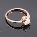 Champagne Gold White Fire Opal RingRing