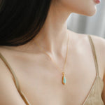 Princess Piece Amazonite Pendant Necklace - 925 Sterling SilverNecklace