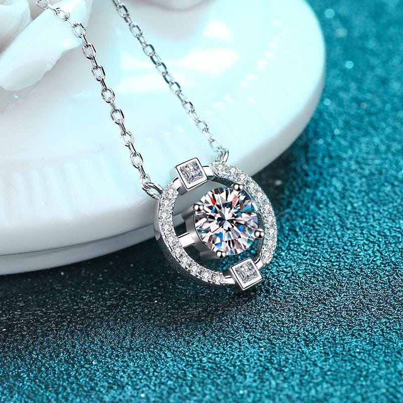 Sparkly Unique Design Diamond Necklace - 925 Sterling SilverNecklace