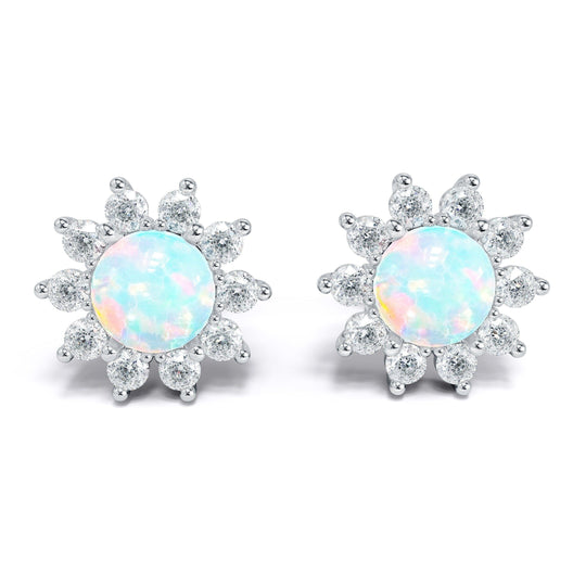 Opal, Sapphire, Ruby and Rose Gold Crystal Earrings | AtPerry’s Shop ...
