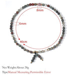 Double Layer Natural Bloodstone Beads BraceletBracelet