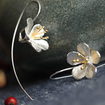 Lovely Long Flower Earrings - 925 Sterling SilverEarringsEZ92