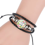 Scriptures Proverbs Charm Leather Wrap Bangle BraceletBracelet