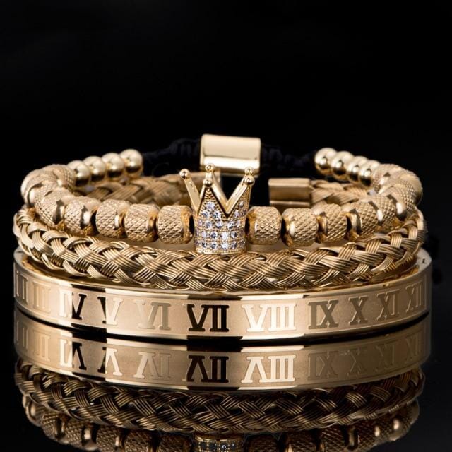 Luxury Royal Charm Bracelet SetBraceletGold Set - Number