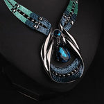 Blue Fashion Choker Jewelry SetJewelry Set