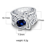 Spider-Punk Sapphire Ring - 925 Sterling SilverRing