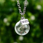 Glass Bottle Natural Dandelion Seed NecklaceNecklaceStyle 6