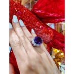 Classic Luxury Fashion Purple Oval Stone RingRing