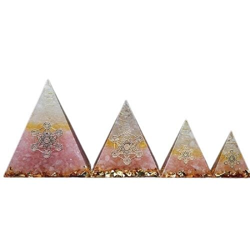 Orgone Rose Quartz Crystal PyramidHome Decor