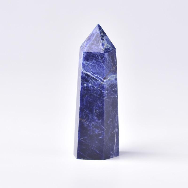 1pc Natural Crystal Point Sodalite Healing Obelisk WandWand