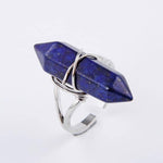 Natural Stone Crystal Ring (Resizeable)Jewelry Setlapis lazuli
