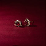 Korean Temperament Ruby Earrings - 925 Sterling SilverEarrings