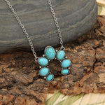 Blossom Western Choker Style Turquoise NecklaceNecklace