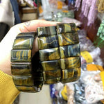 Natural Tiger Eye Stone Beads Bracelet Natural Gemstone Bangle DIY Jewelry Bracelet for Man for Woman Wholesale !Bracelet